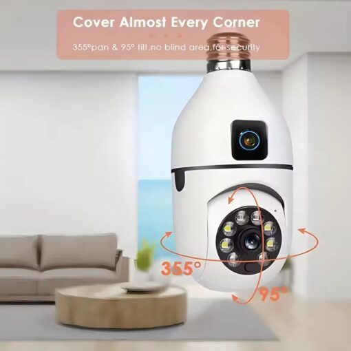 Telecamera lampadina IP Wi-Fi Dual Lens YOOSEE 4MP E27