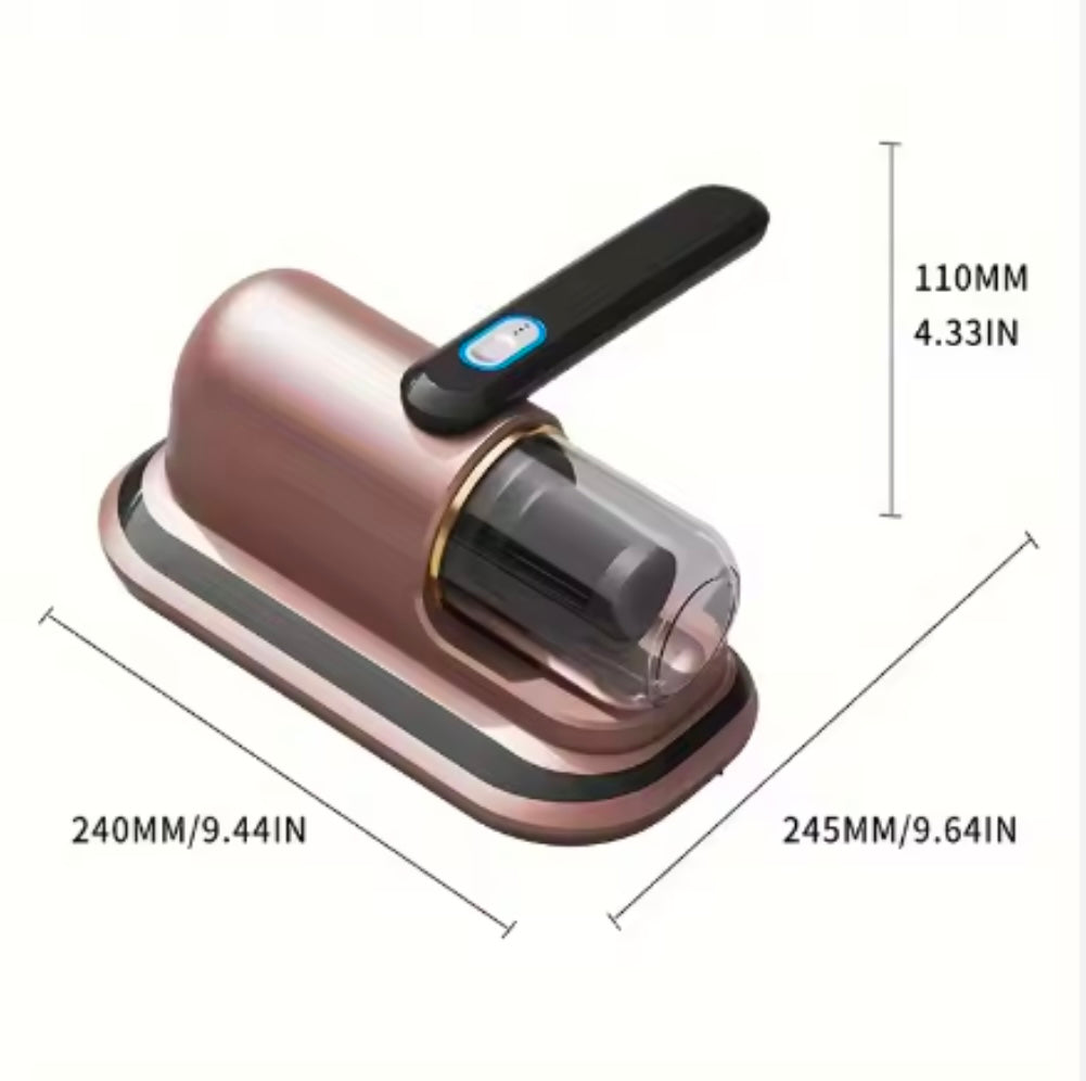 Aspirapolvere ricaricabile USB per rimozione acari della polvere per vestiti, materassi, cuscini