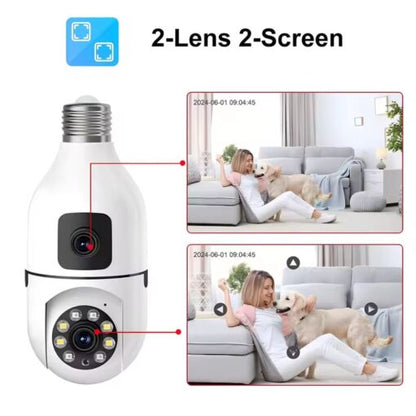 Telecamera lampadina IP Wi-Fi Dual Lens YOOSEE 4MP E27