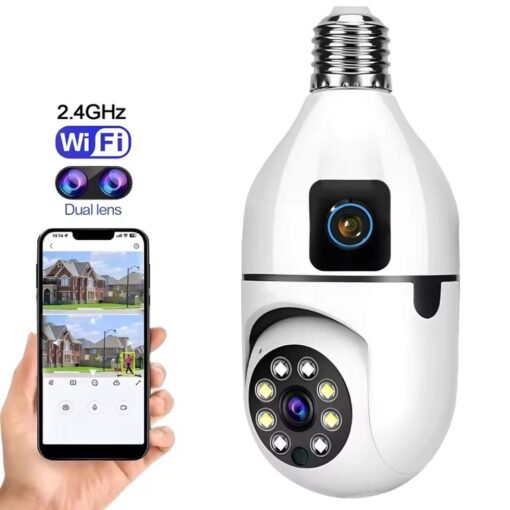 Telecamera lampadina IP Wi-Fi Dual Lens YOOSEE 4MP E27