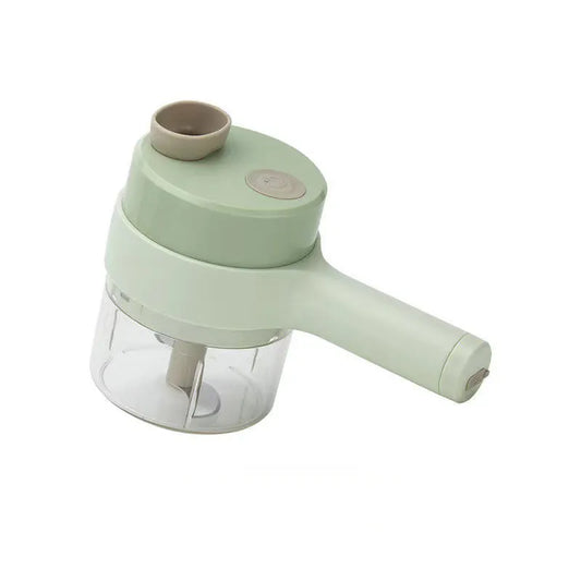 Affettatrice mandolina portatile 4 in 1 di tritatutto elettrico