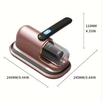 Aspirapolvere ricaricabile USB per rimozione acari della polvere per vestiti, materassi, cuscini